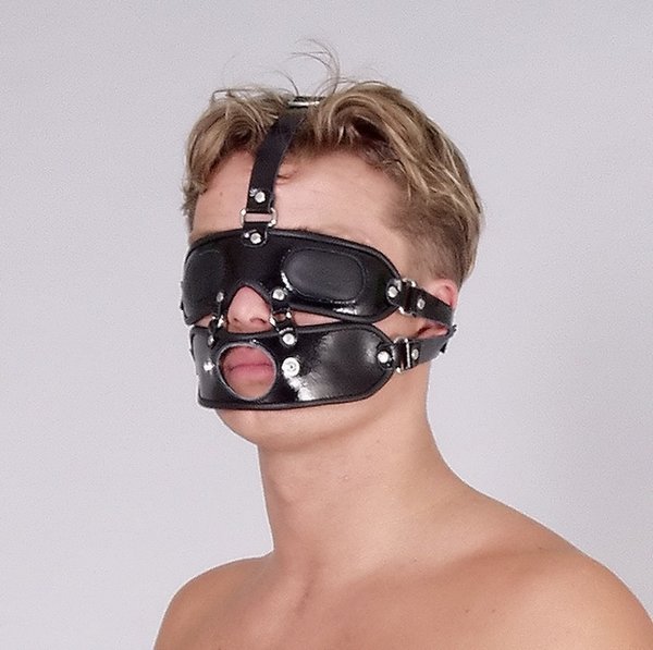 Ledapol Leather Harness mask