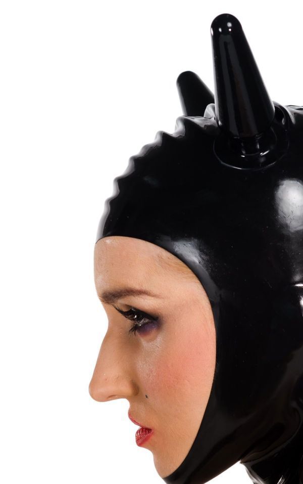 Anita Berg Plugs Latex mask w.zipper